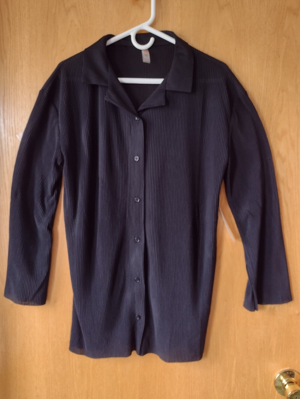 Mono B Tunic Button Down Blouse Size Medium